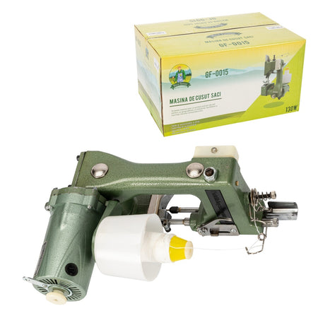 Mașină de cusut saci 130W, portabilă, industrială Micul Fermier GF-0015
