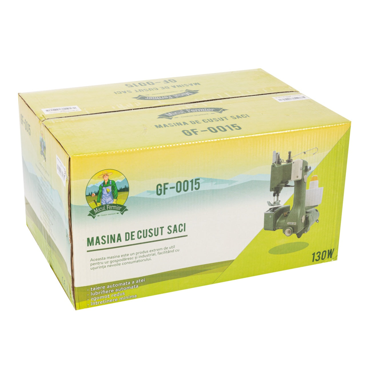 Mașină de cusut saci 130W, portabilă, industrială Micul Fermier GF-0015
