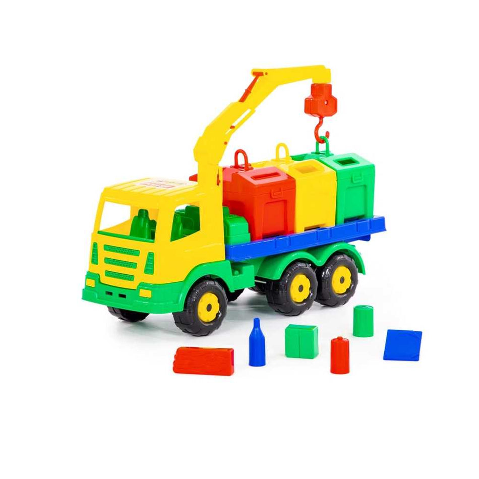 Masina Salubrizare + Containere Supertruck, 42x16x25cm, Wader