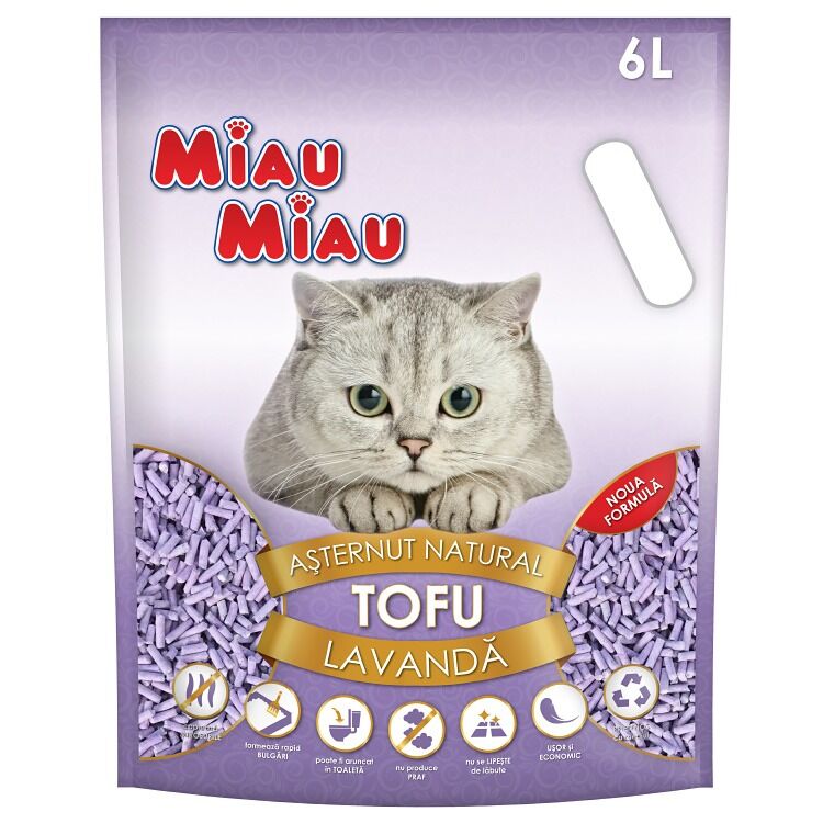 Asternut Miau Miau Tofu Lavanda 6 L