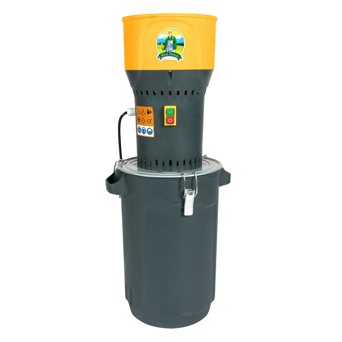 Moară electrică 1000 W cu găleată plastic 25L, viteză 19000 rpm, Micul Fermier GF-2451