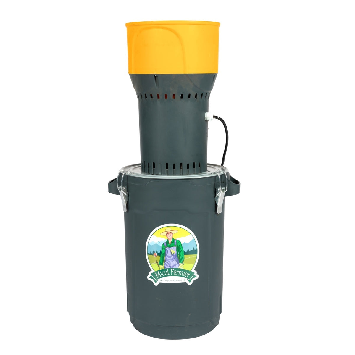 Moară electrică 1000 W cu găleată plastic 25L, viteză 19000 rpm, Micul Fermier GF-2451