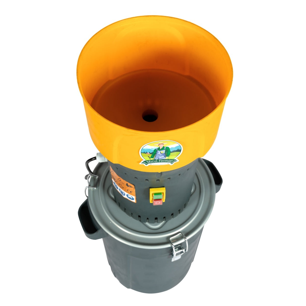 Moară electrică 1000 W cu găleată plastic 25L, viteză 19000 rpm, Micul Fermier GF-2451