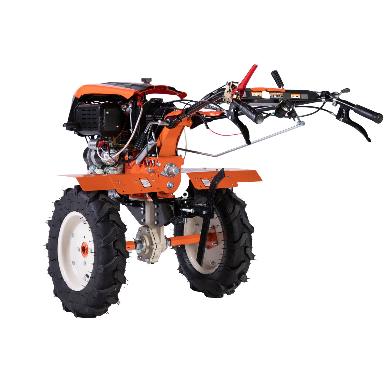 Motocultor 10CP, 418CC, plug reversibil mare, roți metal, Detoolz DZ-M127