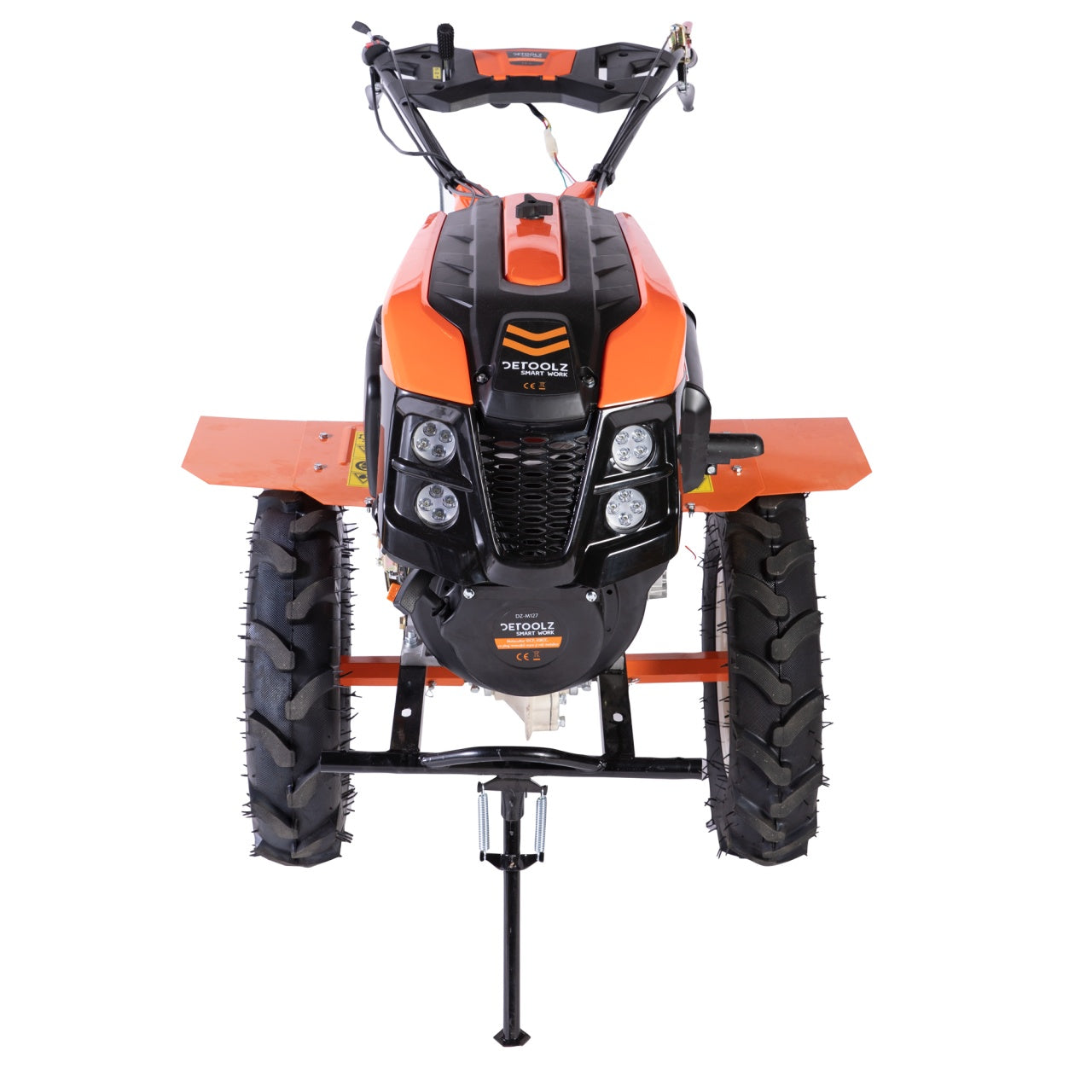 Motocultor 10CP, 418CC, plug reversibil mare, roți metal, Detoolz DZ-M127