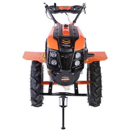 Motocultor 10CP, 418CC, plug reversibil mare, roți metal, Detoolz DZ-M127