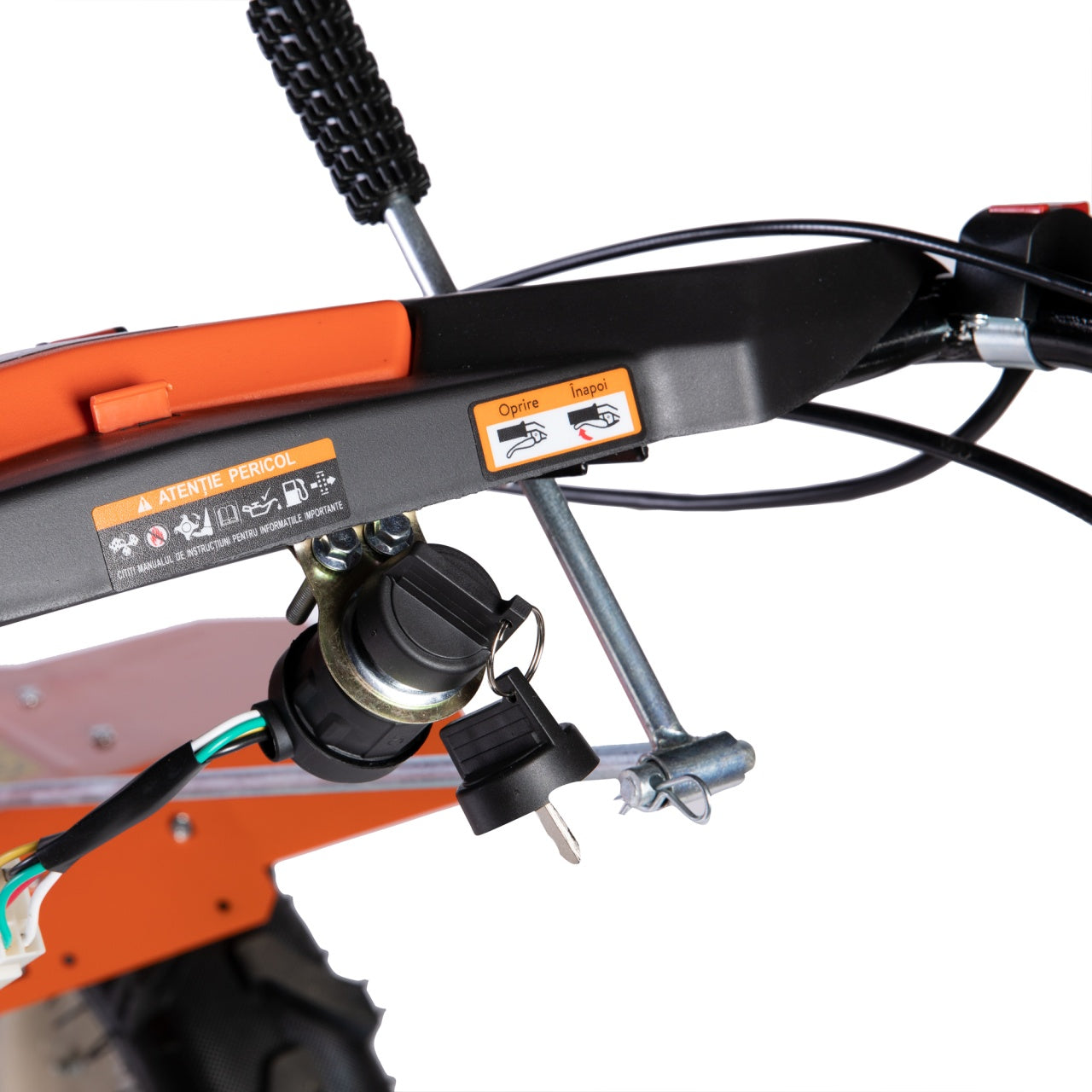 Motocultor 10CP, 418CC, plug reversibil mare, roți metal, Detoolz DZ-M127
