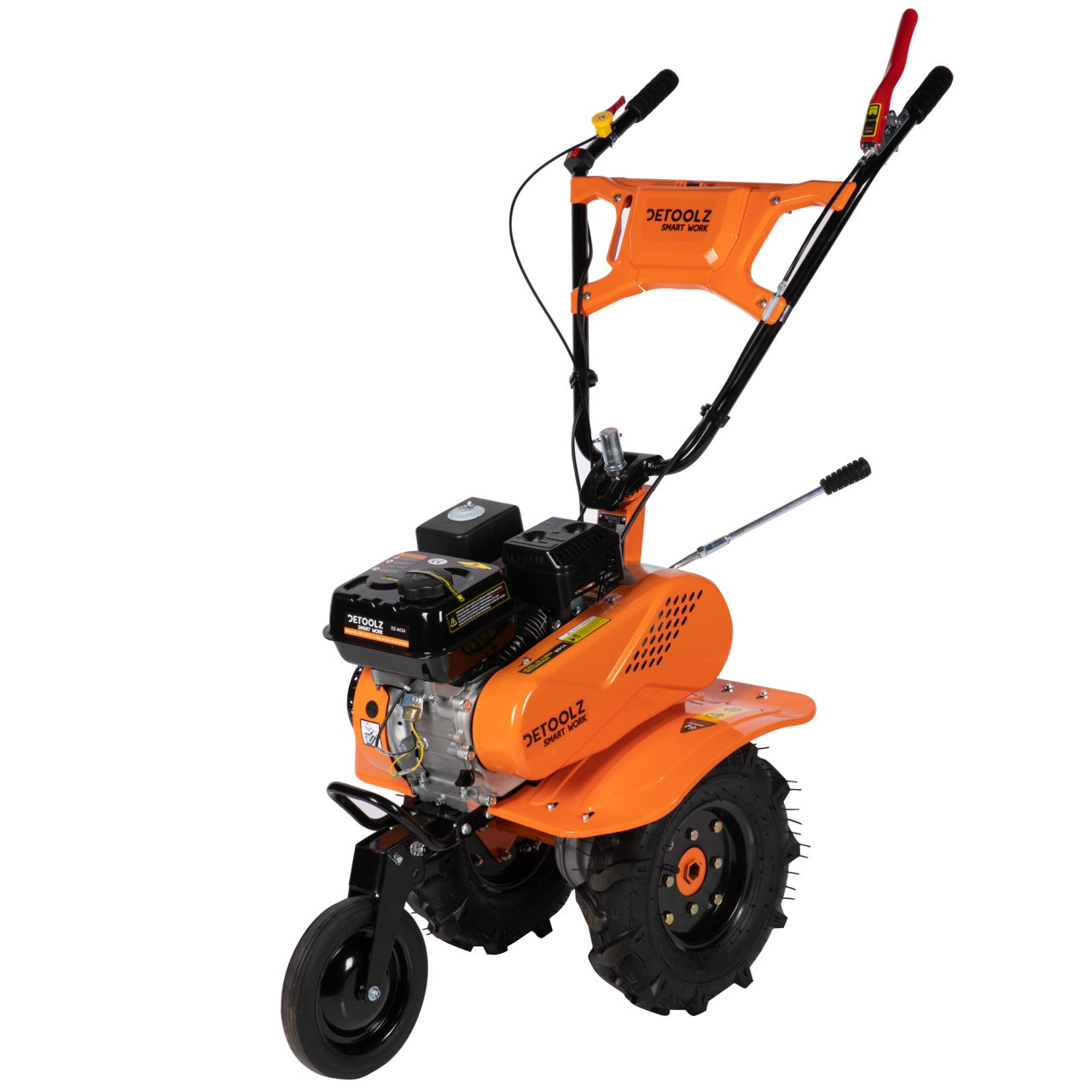 Motocultor 7CP, 212CC, plug, adaptor, roți metalice Detoolz DZ-M124
