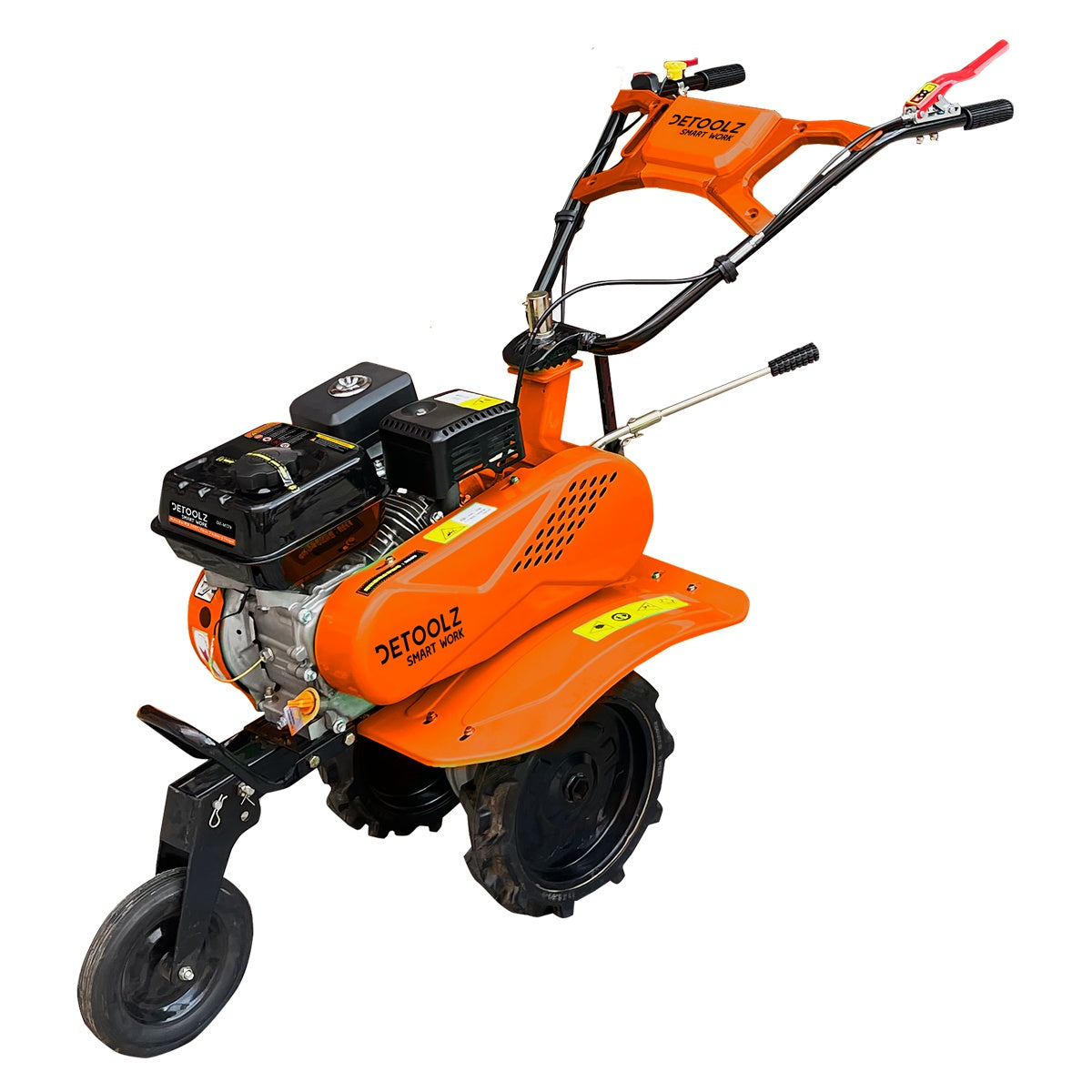 Motocultor 7CP, 212CC, plug, adaptor, roți metalice Detoolz DZ-M124
