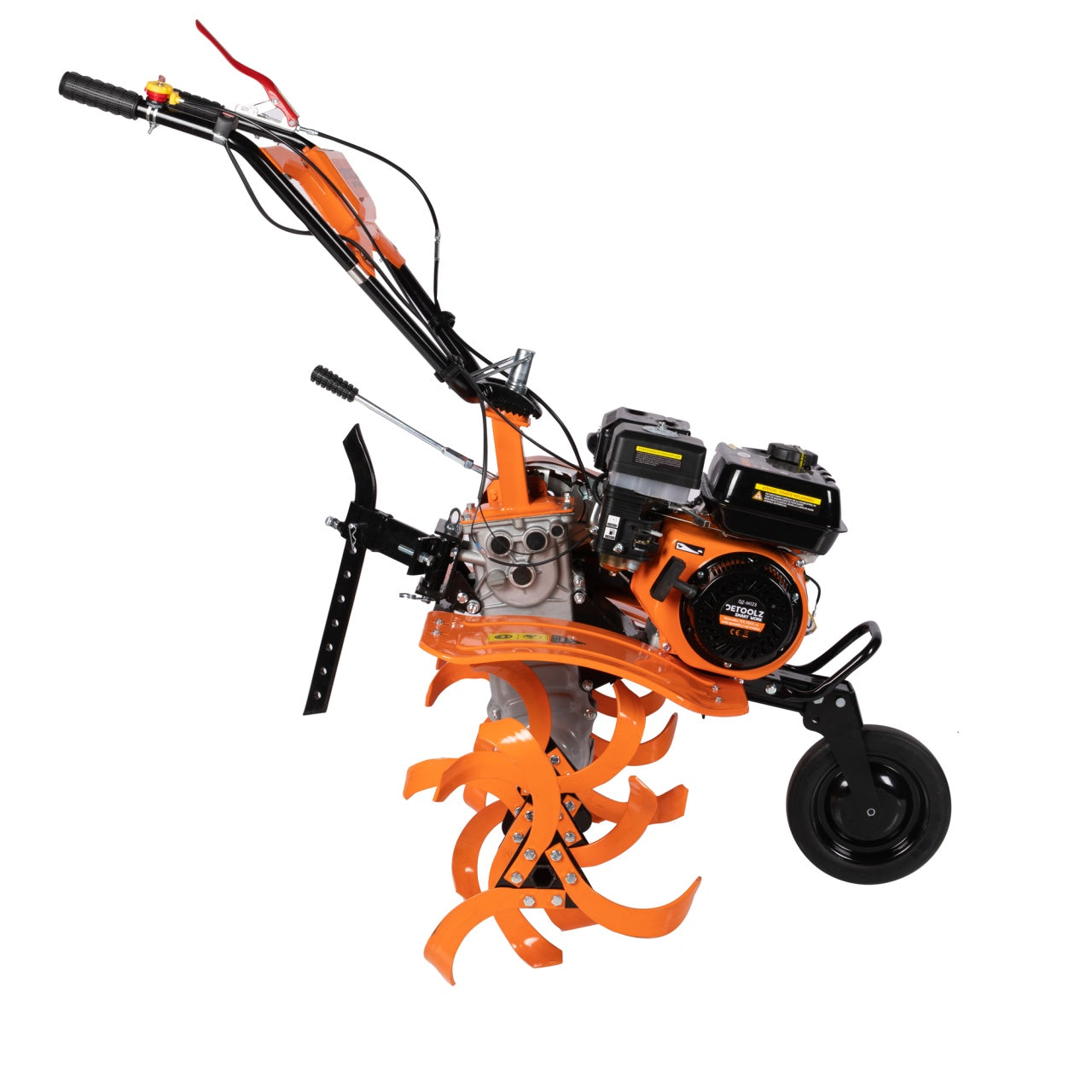 Motocultor 7CP, 212CC cu rarită ajustabilă și roți metalice Detoolz DZ-M123
