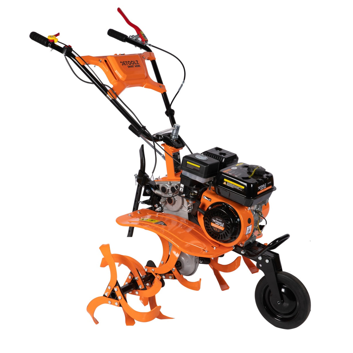 Motocultor 7CP, 212CC cu rarită ajustabilă și roți metalice Detoolz DZ-M123