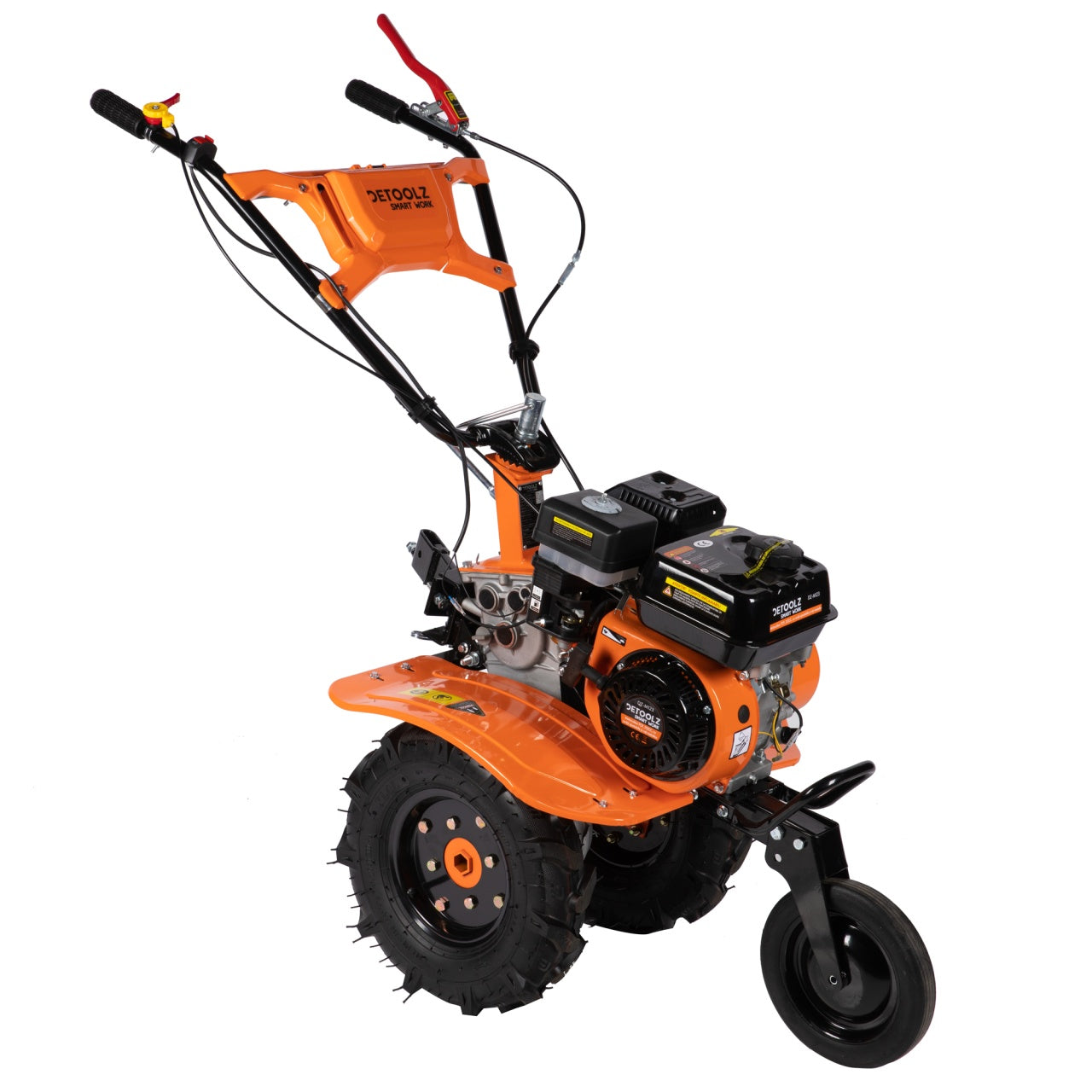 Motocultor 7CP, 212CC cu rarită ajustabilă și roți metalice Detoolz DZ-M123