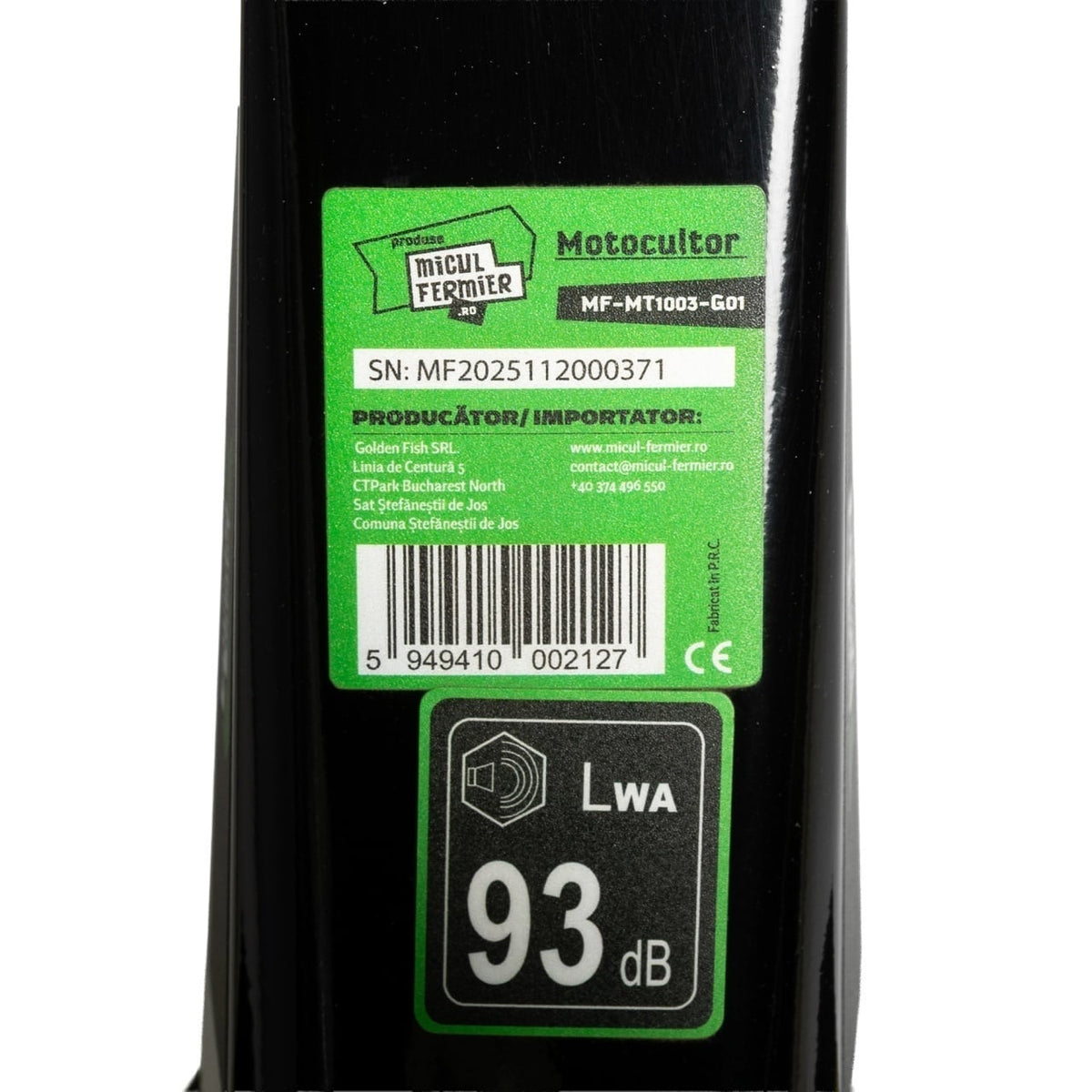 Motocultor 6 CP 173 cc pe benzină 4T cu pornire manuală - Micul Fermier MF-MT1003-G01