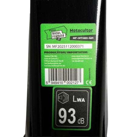 Motocultor 6 CP 173 cc pe benzină 4T cu pornire manuală - Micul Fermier MF-MT1003-G01