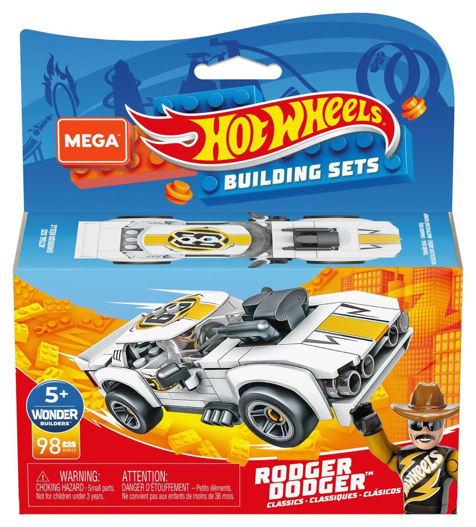 Masinuta Construibila Rodger Dodger Hot Wheels Mega