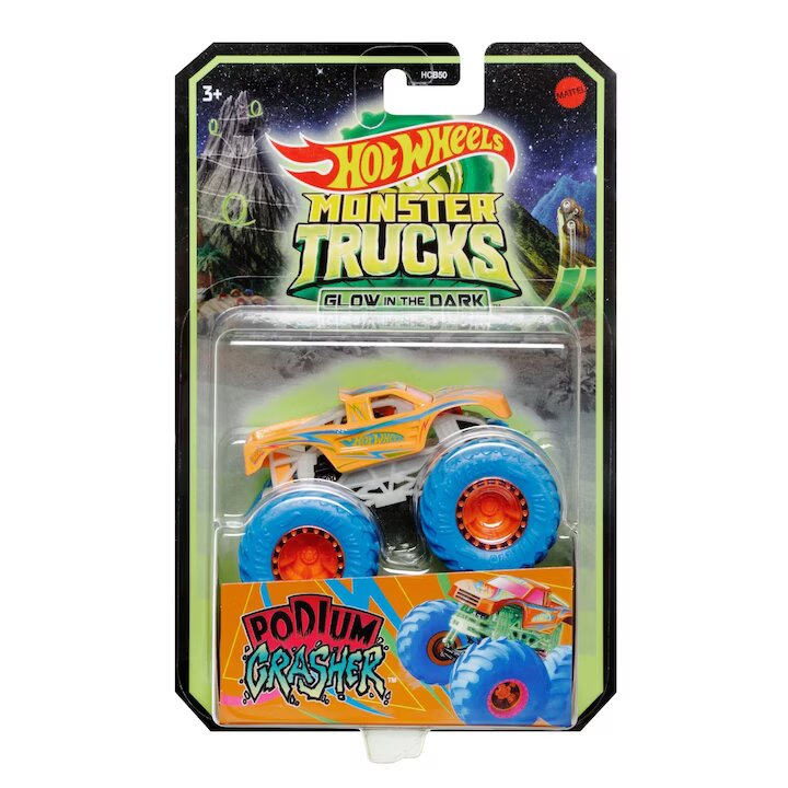 Hot Wheels Monster Truck Glow In The Dark Masinuta Carbonator Scara 1: