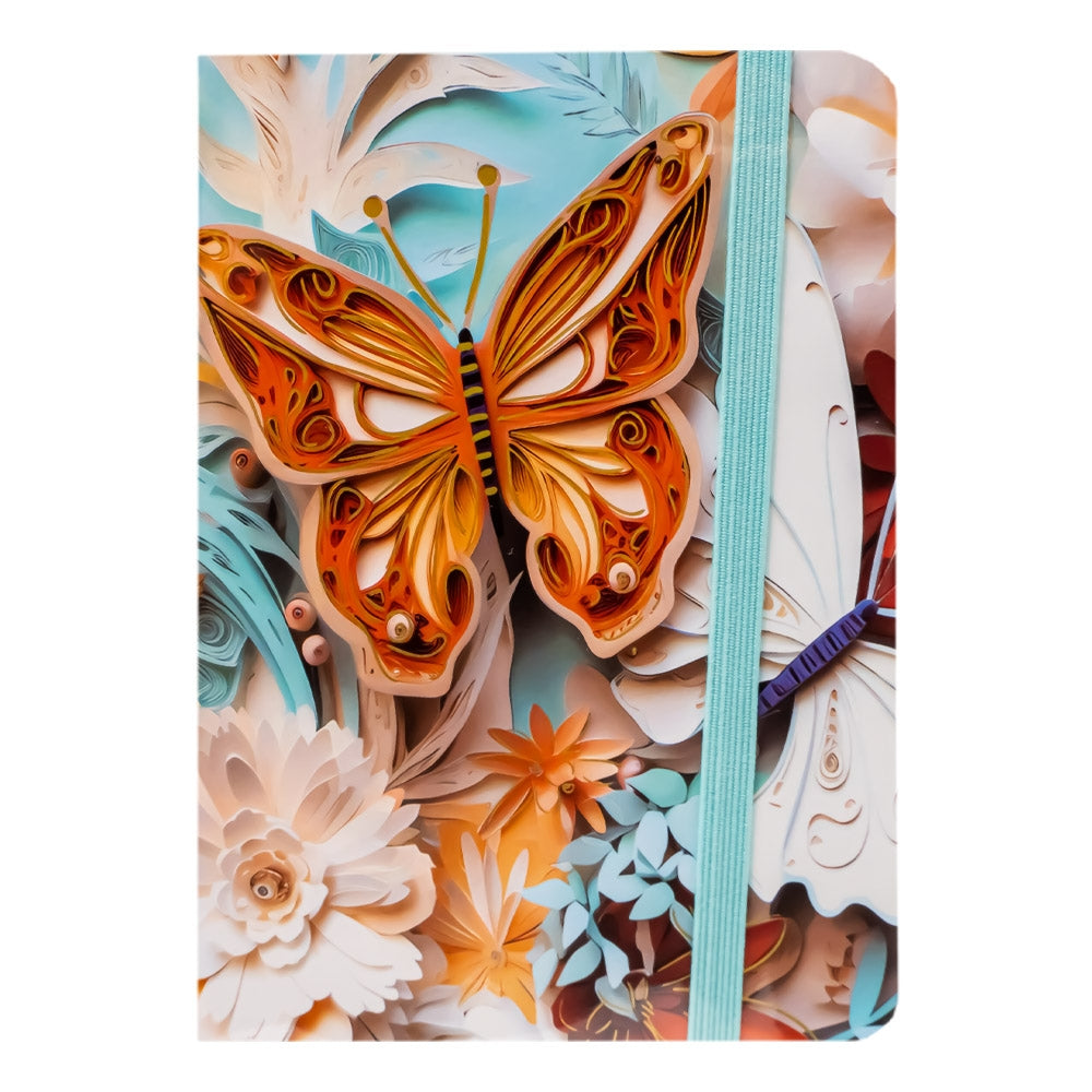 Notes A7 cu elastic, 80 file, Butterfly