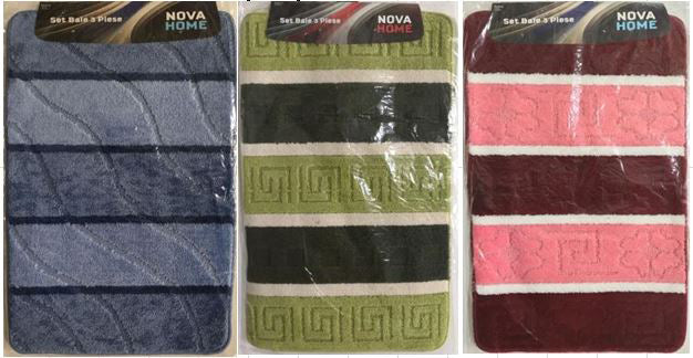 Set 3 Covorase Baie Novahome 50*80