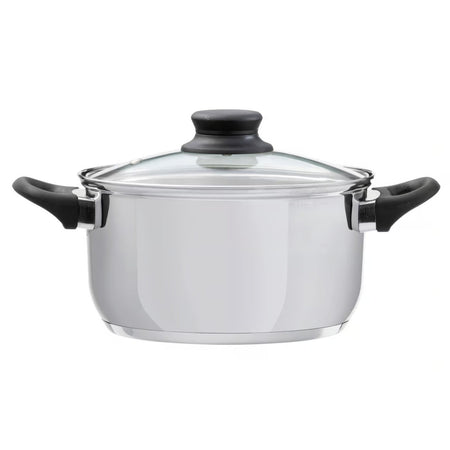 Oală inox cu capac Lima Domotti pentru toate tipurile de aragaz