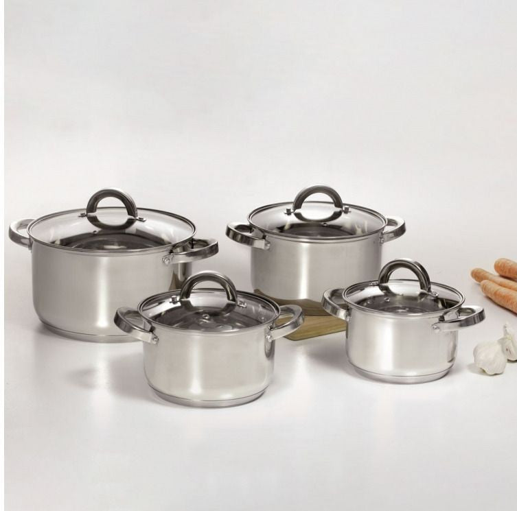 Oală inox cu capac Berry Ambition, capacități variate pentru gătit 8500 ml