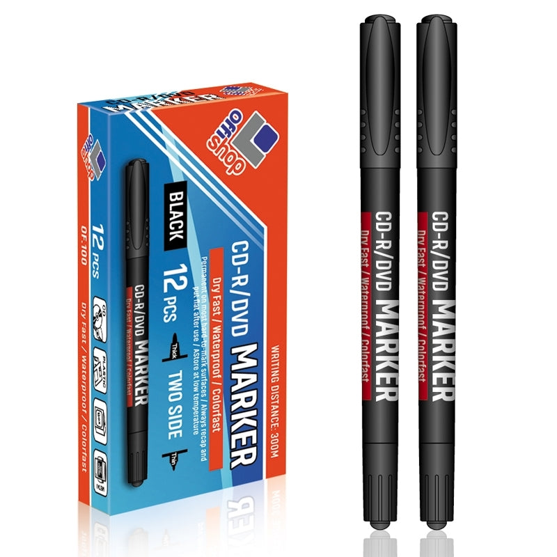 Marker Cd/dvd 2 Capete, Albastru Of299 Offishop