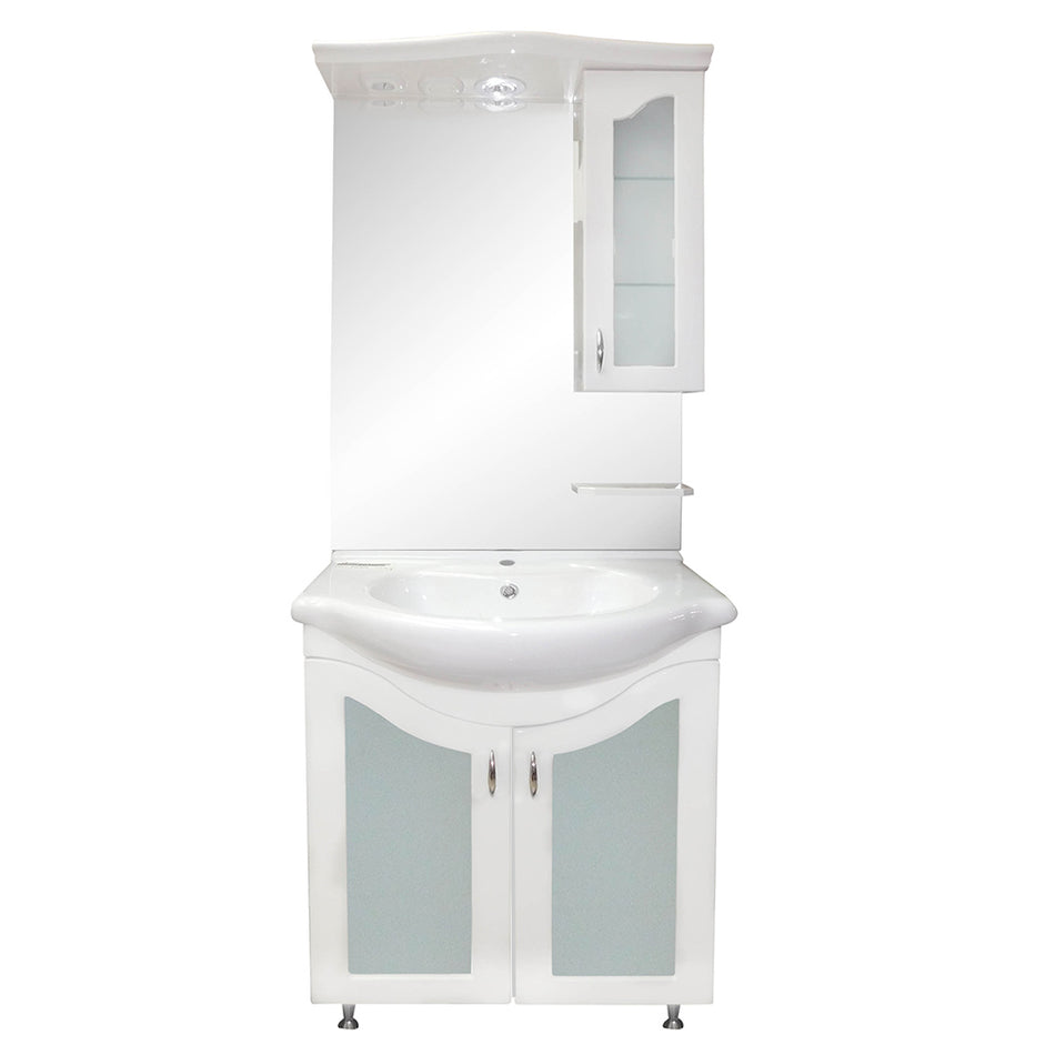 Set Mobilier Baie 3 Piese Palmiye 65cm Alb (335x615x740mm)