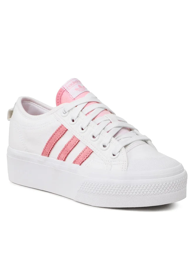 Adidas Nizza Platform femei – Cloud White / Super Pop (FZ6188)