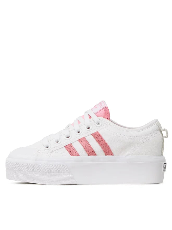 Adidas Nizza Platform femei – Cloud White / Super Pop (FZ6188)