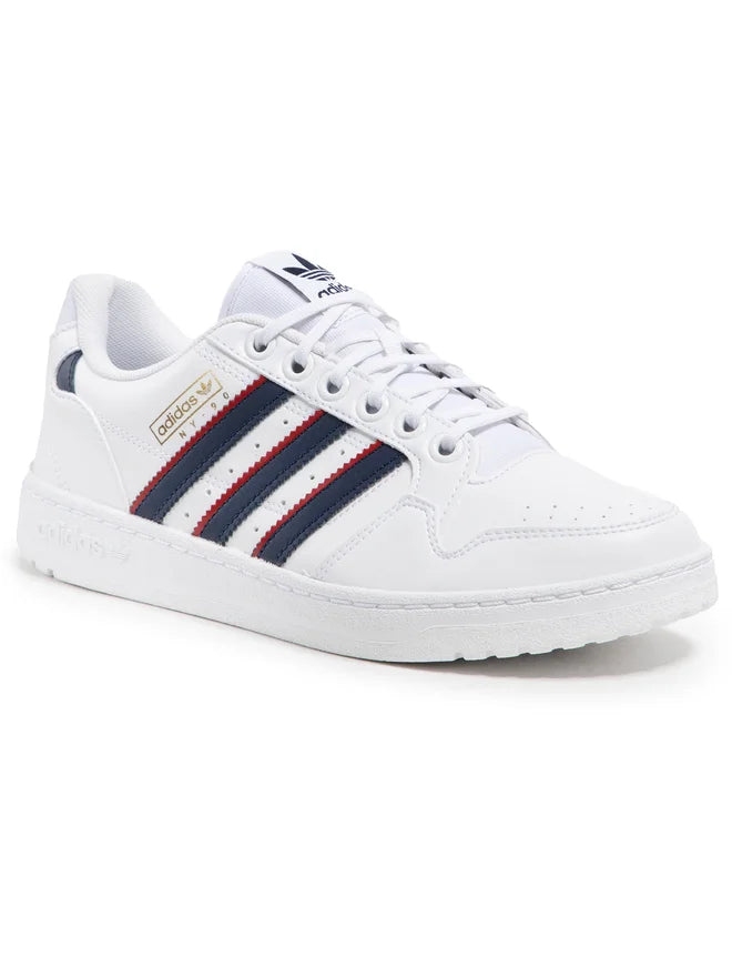 Adidas NY 90 Stripes – Cloud White / Collegiate Navy / Scarlet