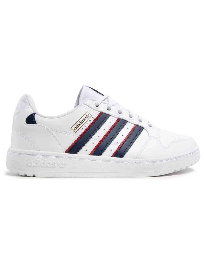 Adidas NY 90 Stripes – Cloud White / Collegiate Navy / Scarlet