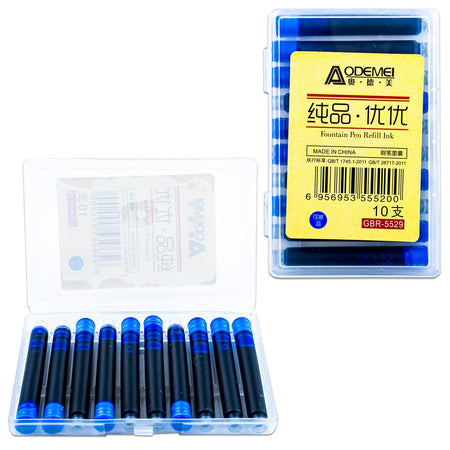 Patroane pentru stilou, albastre, 10 buc/set GBR-5529