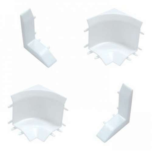 Set Accesorii Etansator Cada Pvc Acril Ideal 25x25mm -alb Lucios