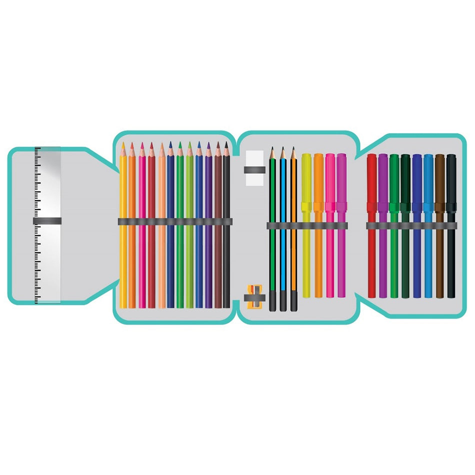 Penar Echipat, 2 Fermoare, 29 Piese, Rainbow - S-cool