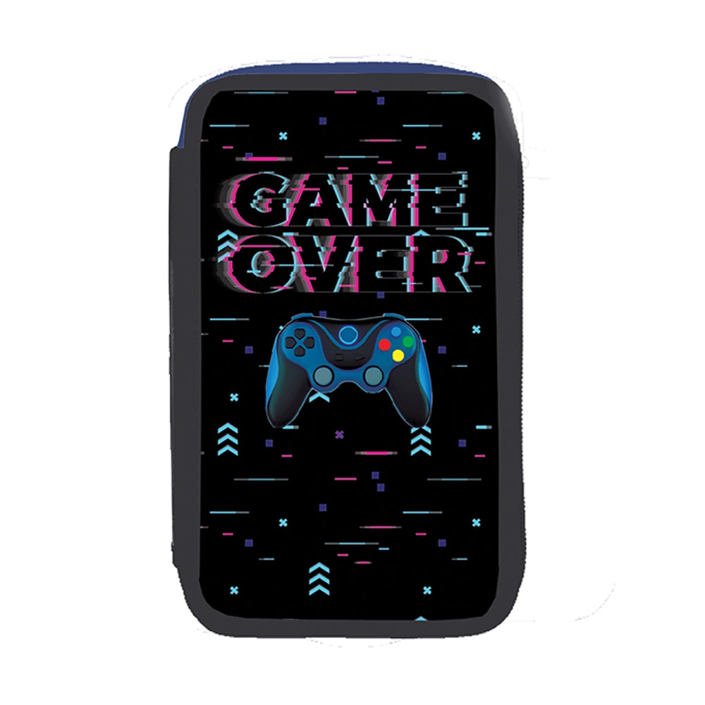 Penar echipat cu 3 fermoare și 39 piese Game Over - S-COOL / OFFISHOP SC3289