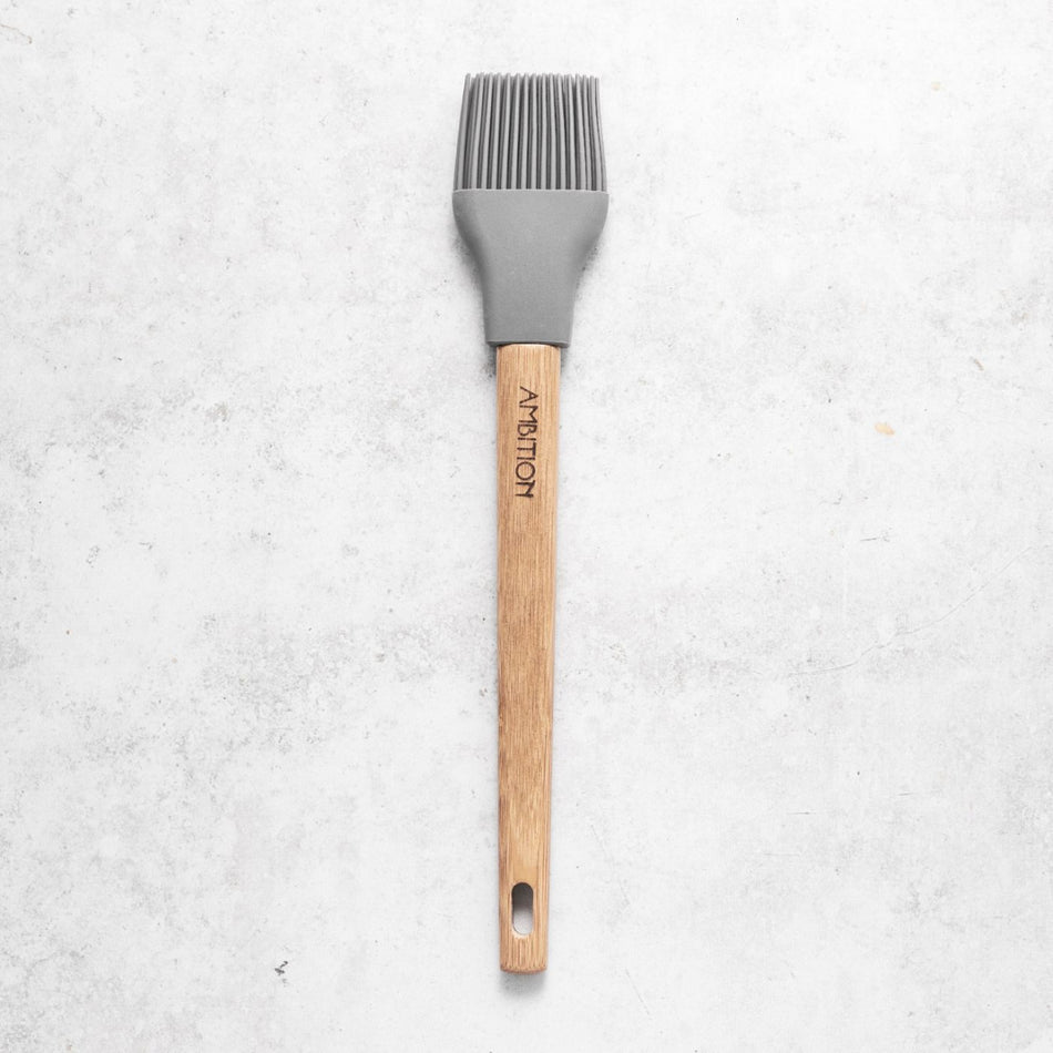 Pensulă silicon cu mâner bambus, Nordic – design modern pentru bucătărie AMBITION 96764
