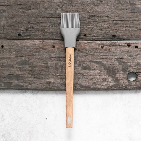 Pensulă silicon cu mâner bambus, Nordic – design modern pentru bucătărie AMBITION 96764