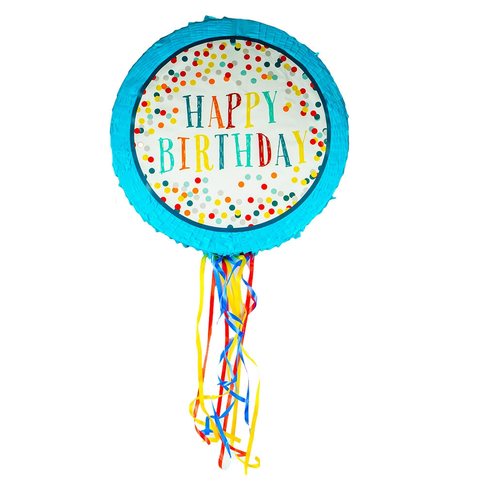 Pinata Happy birthday pentru petrecere, 43×9×43 cm, cod JHP-144