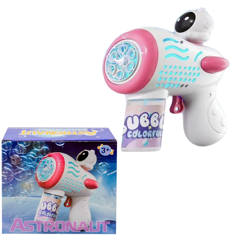 Pistol baloane de sapun, cu baterii, Astronaut