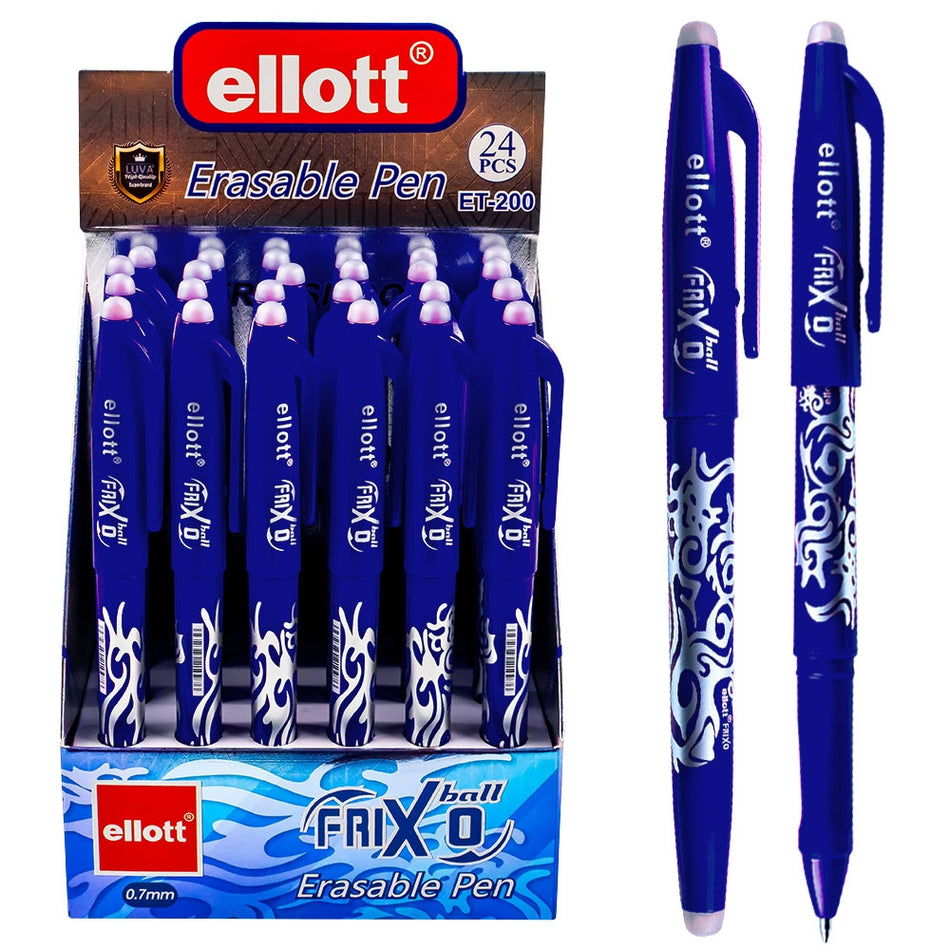 Pix cu cerneala termosensibila, clips, mina albastra, 0.7 mm -  ELLOTT