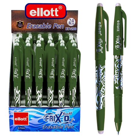 Pix cu cerneala termosensibila, clips, mina verde, 0.7 mm -  ELLOTT