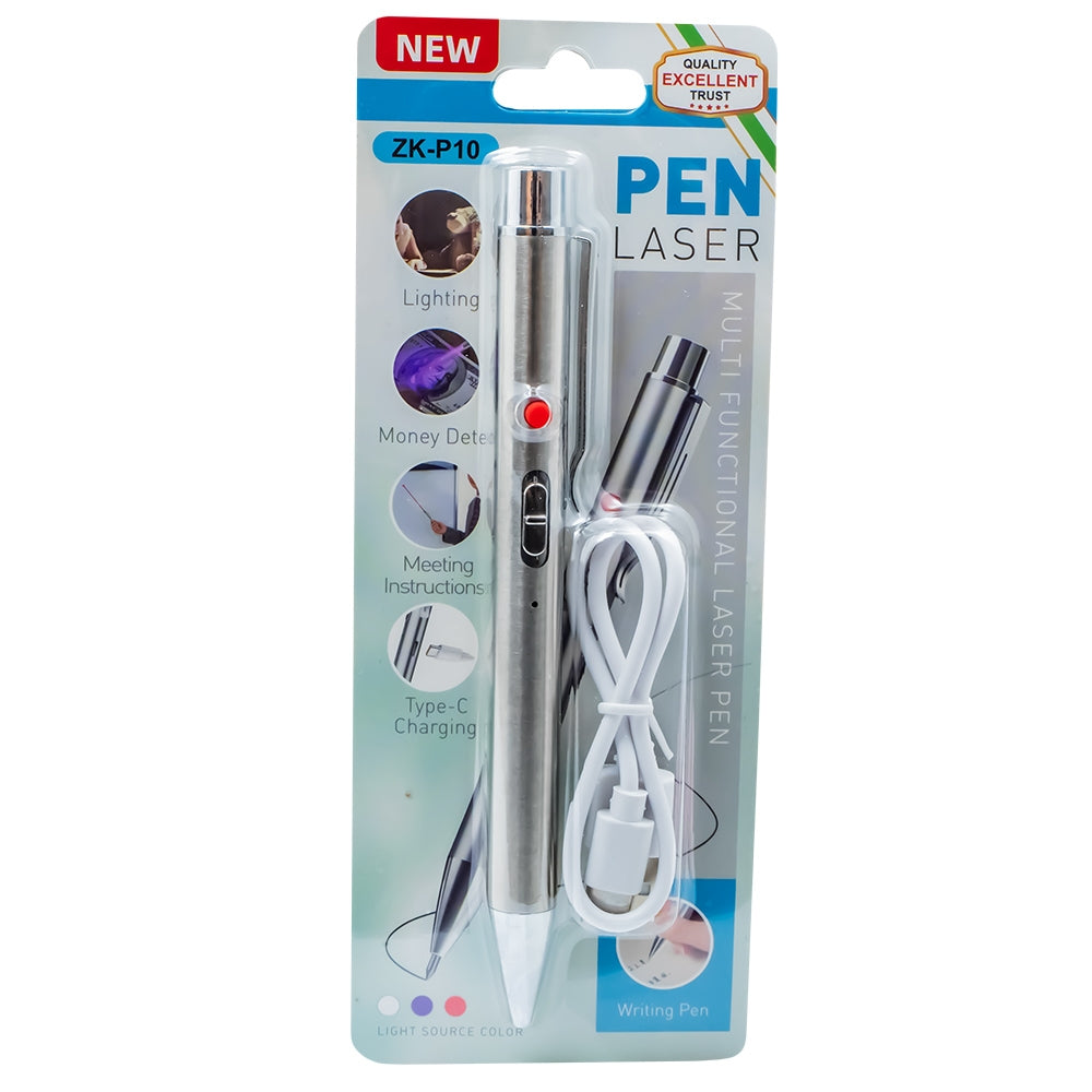 Pix multifunctional 4 în 1 cu laser, lanterna și USB ZK-P10