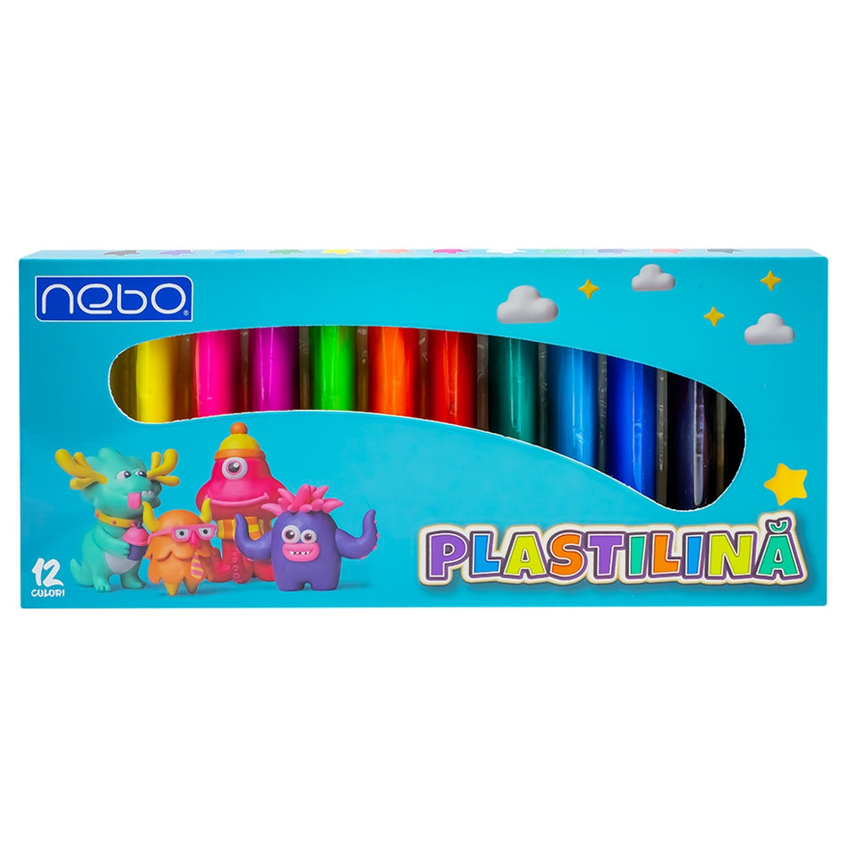 Plastilina 12 culori, NEBO