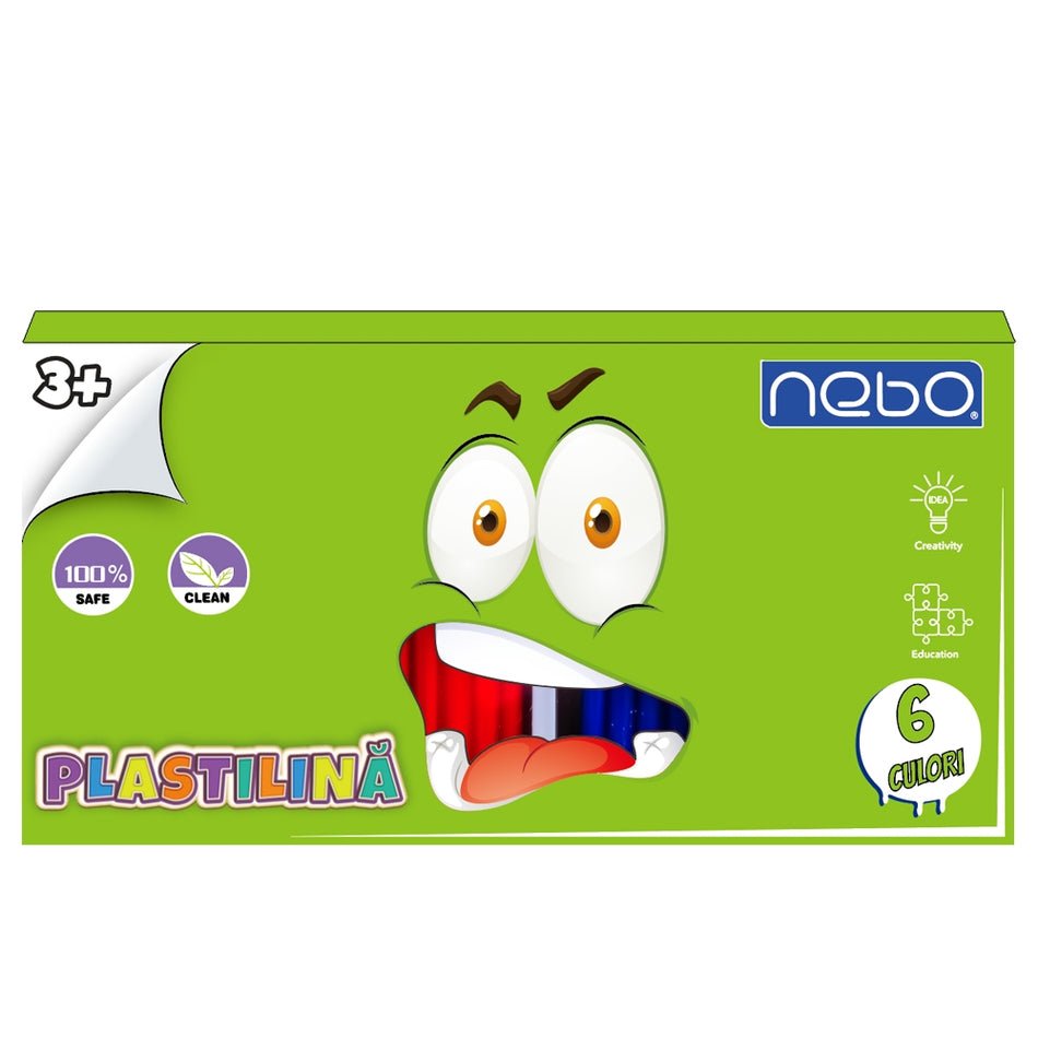 Plastilina 6 Culori/Blister 16785 Nebo
