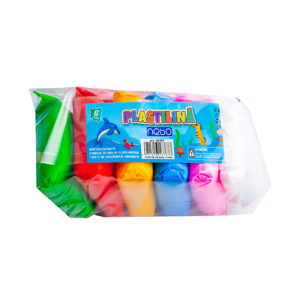 Plastilina 6 Culori/punga 16767