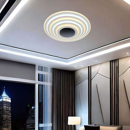 Corp Iluminat Decorativ Dimabil 130w 3000k + 6000k - Alb