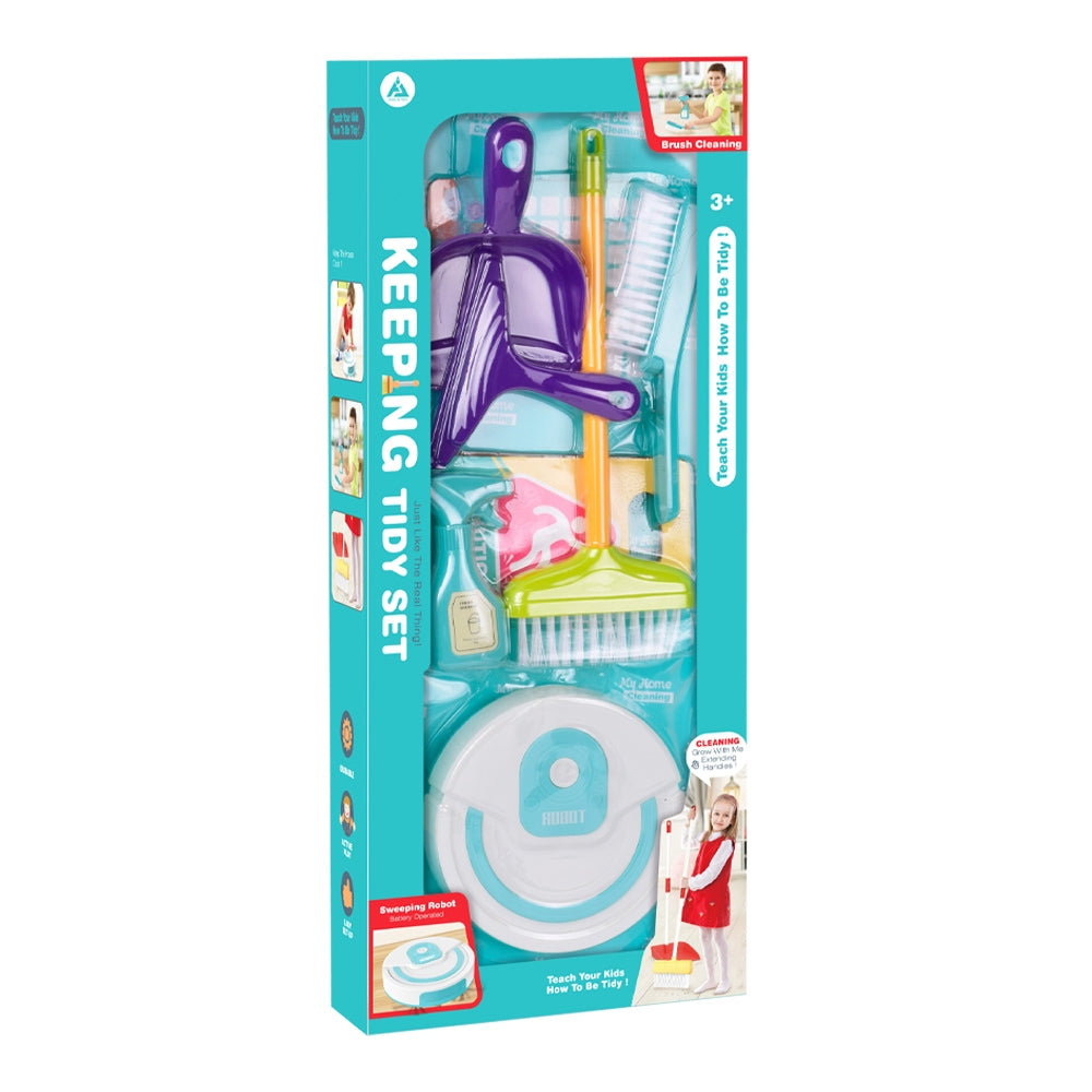 Play set Curatenie - Aspirator robot + accesorii, 8 piese/set
