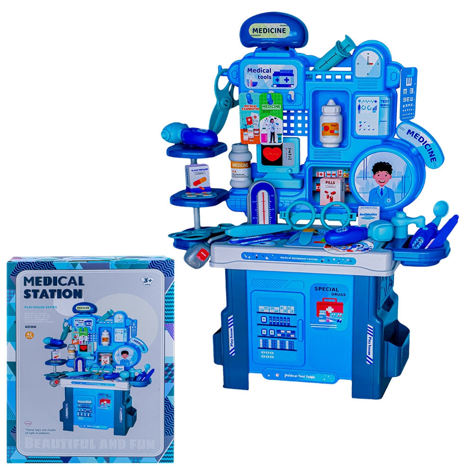 Play set doctor cu 42 piese, masa de consult, copii 9023