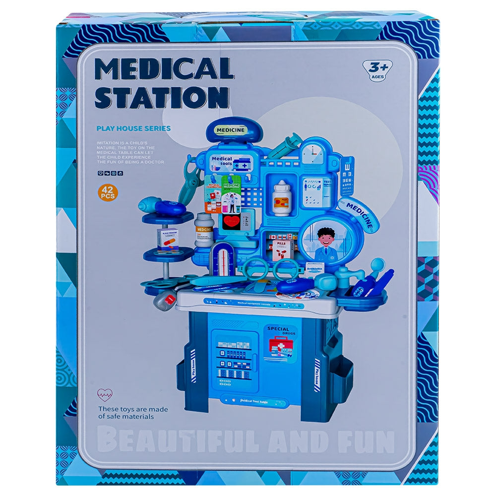 Play set doctor cu 42 piese, masa de consult, copii 9023