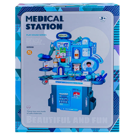 Play set doctor cu 42 piese, masa de consult, copii 9023