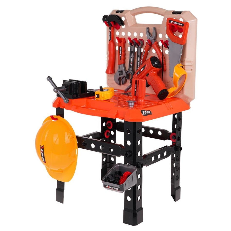 Play Set Unelte 2 In 1, Banc De Lucru/geanta Scule, 90 Piese